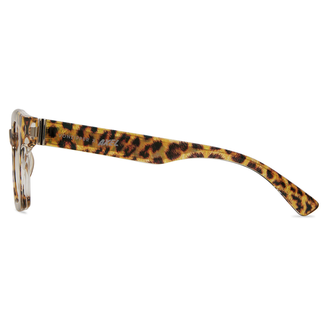 Axel Co Clear Leopard Motorcycle Glasses