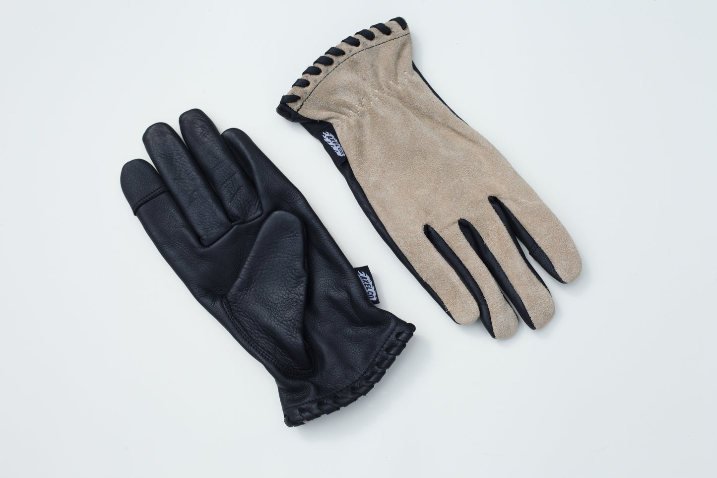 Axel Co  Suede Top Motorcycle Gloves