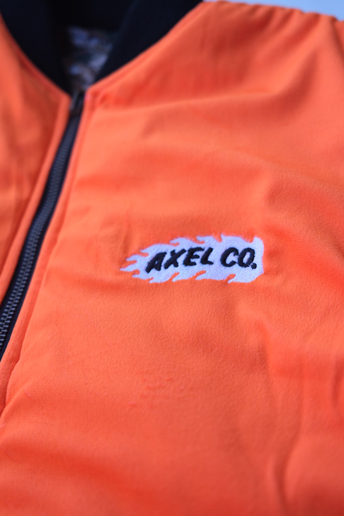 Camo/Orange Reversible Motorcycle Vest