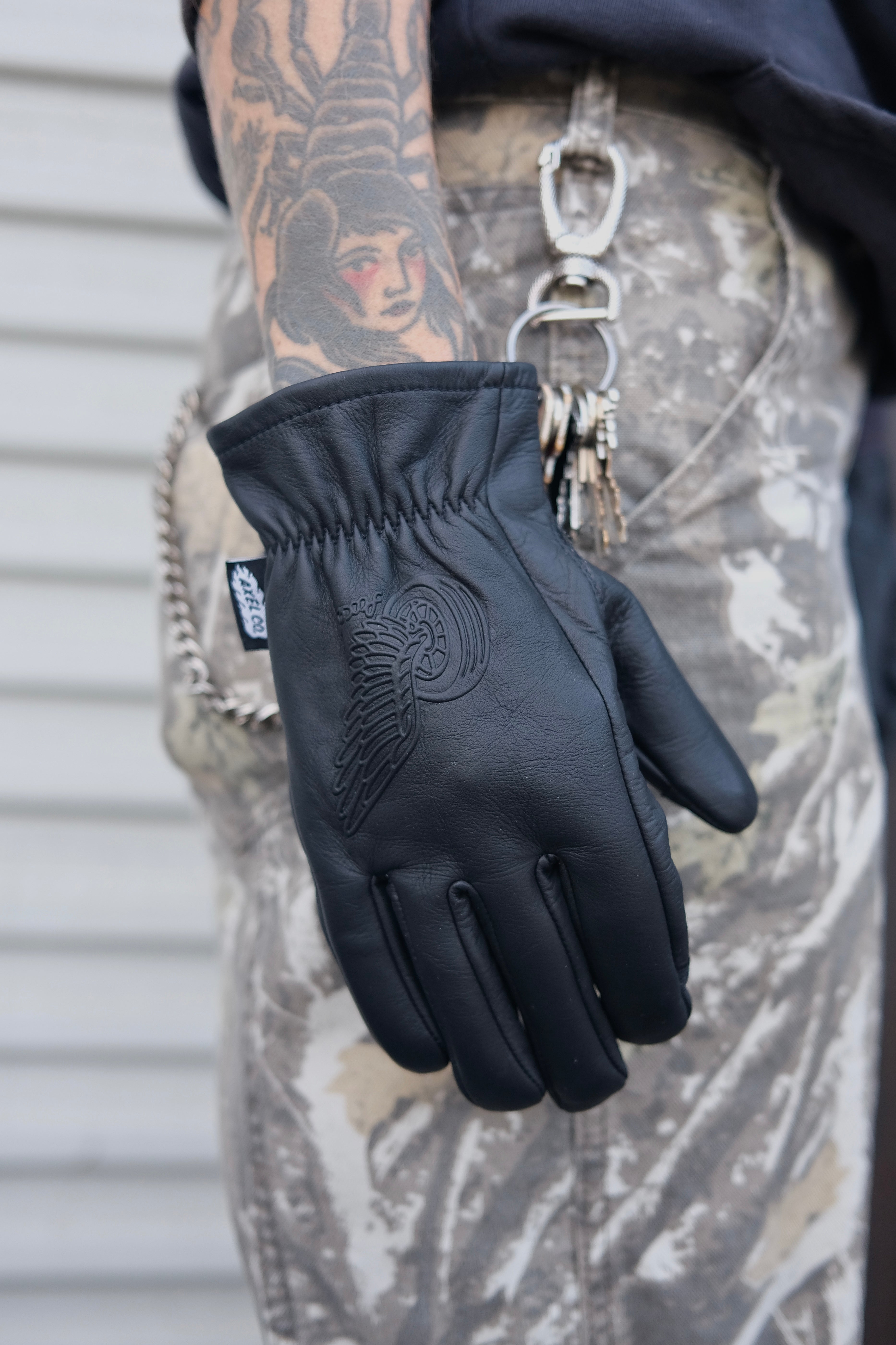 Premium Black Cowhide Gloves