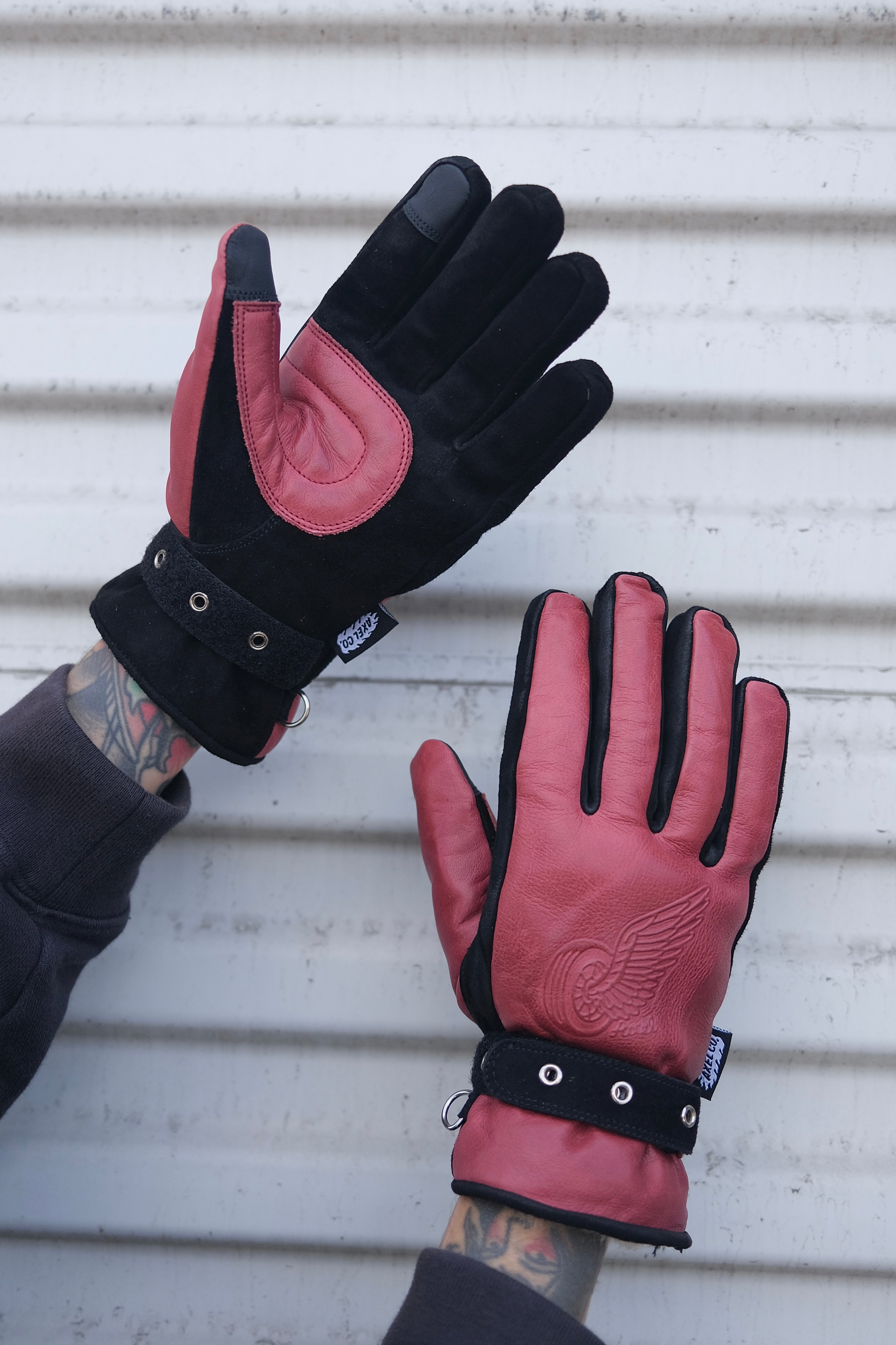 Burgundy Waterproof Lined Winter Gloves