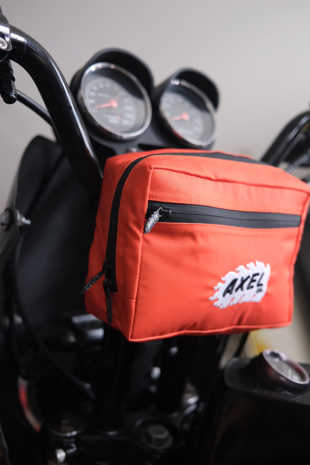 Orange with Camo Liner Bar Bag