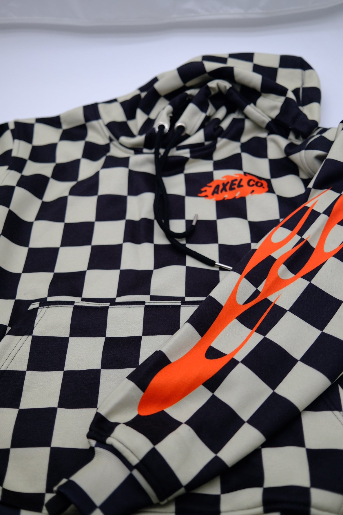 Checkered Flame Hoodie