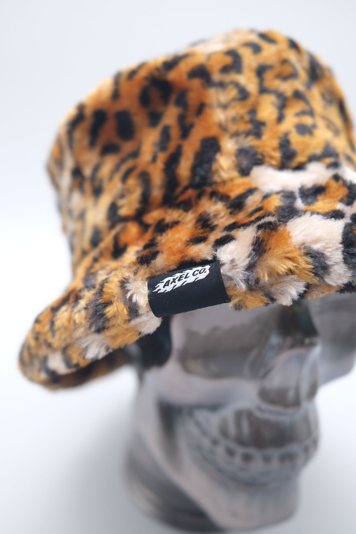 Fuzzy Leopard Bucket Hat