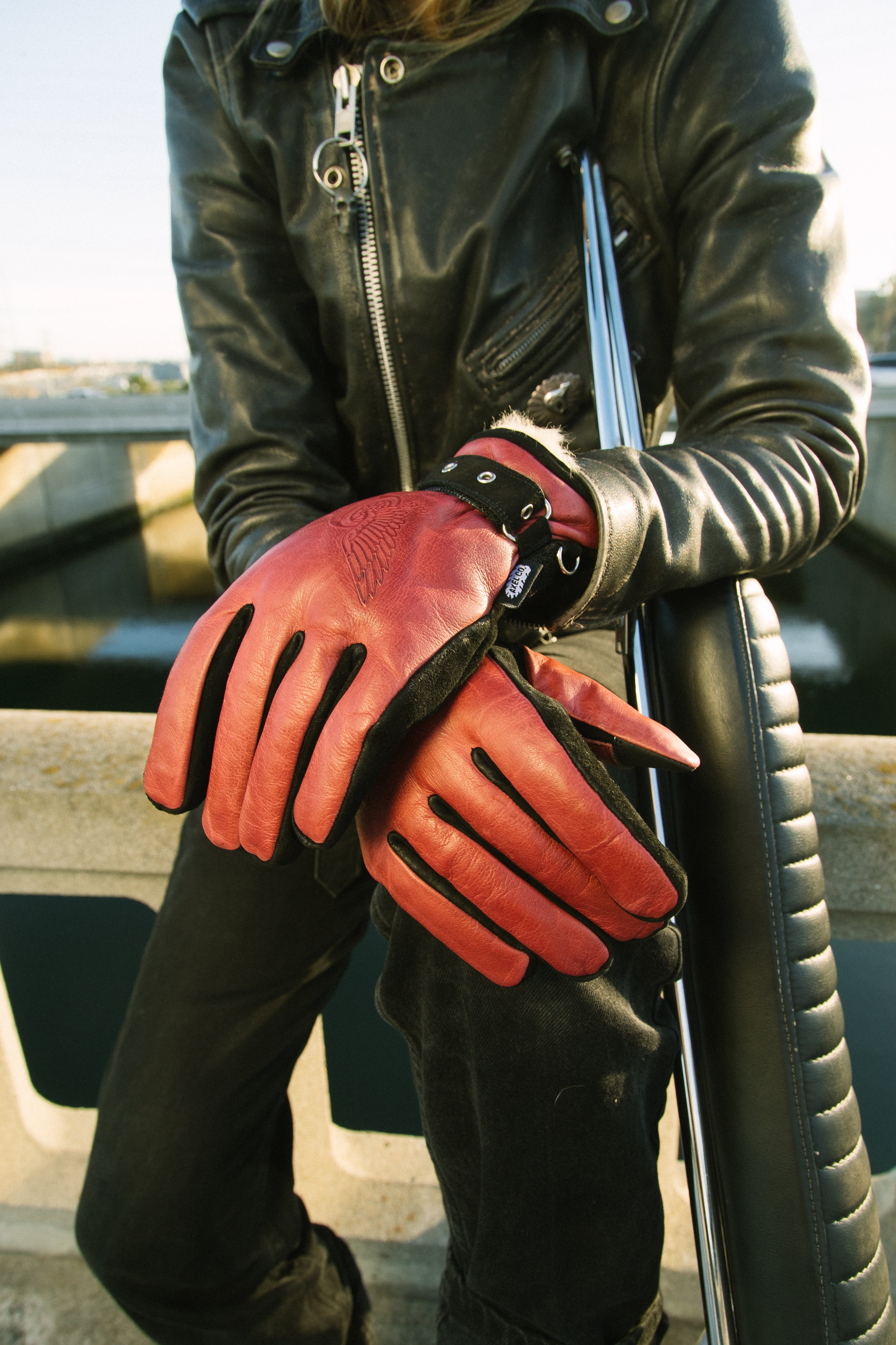 Burgundy Waterproof Lined Winter Gloves