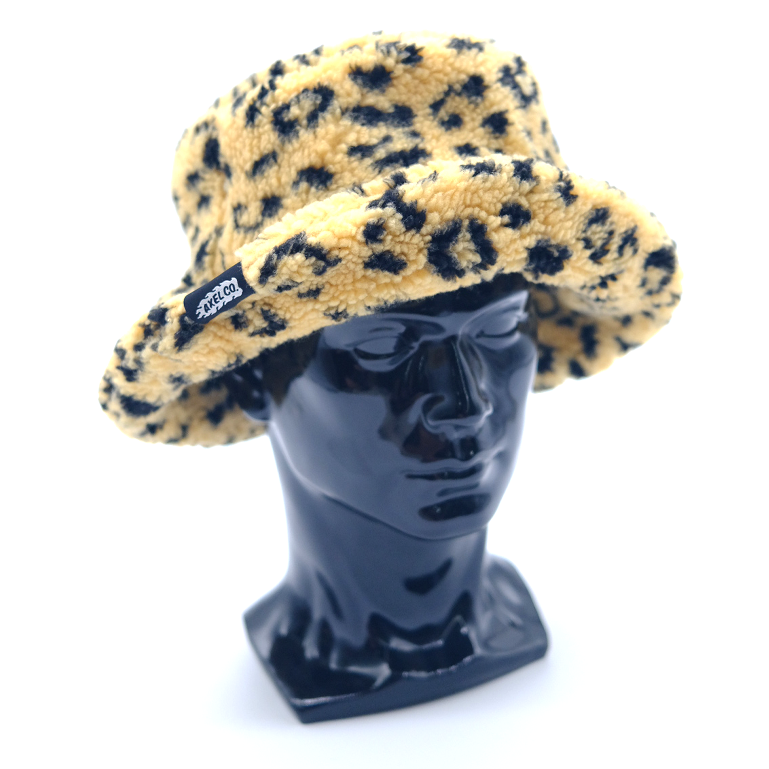 Fuzzy Leopard Bucket Hat