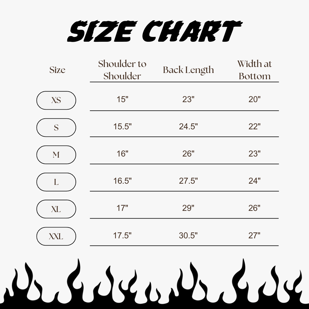 AXEL CO WIND BREAKER JACKET SIZE CHART