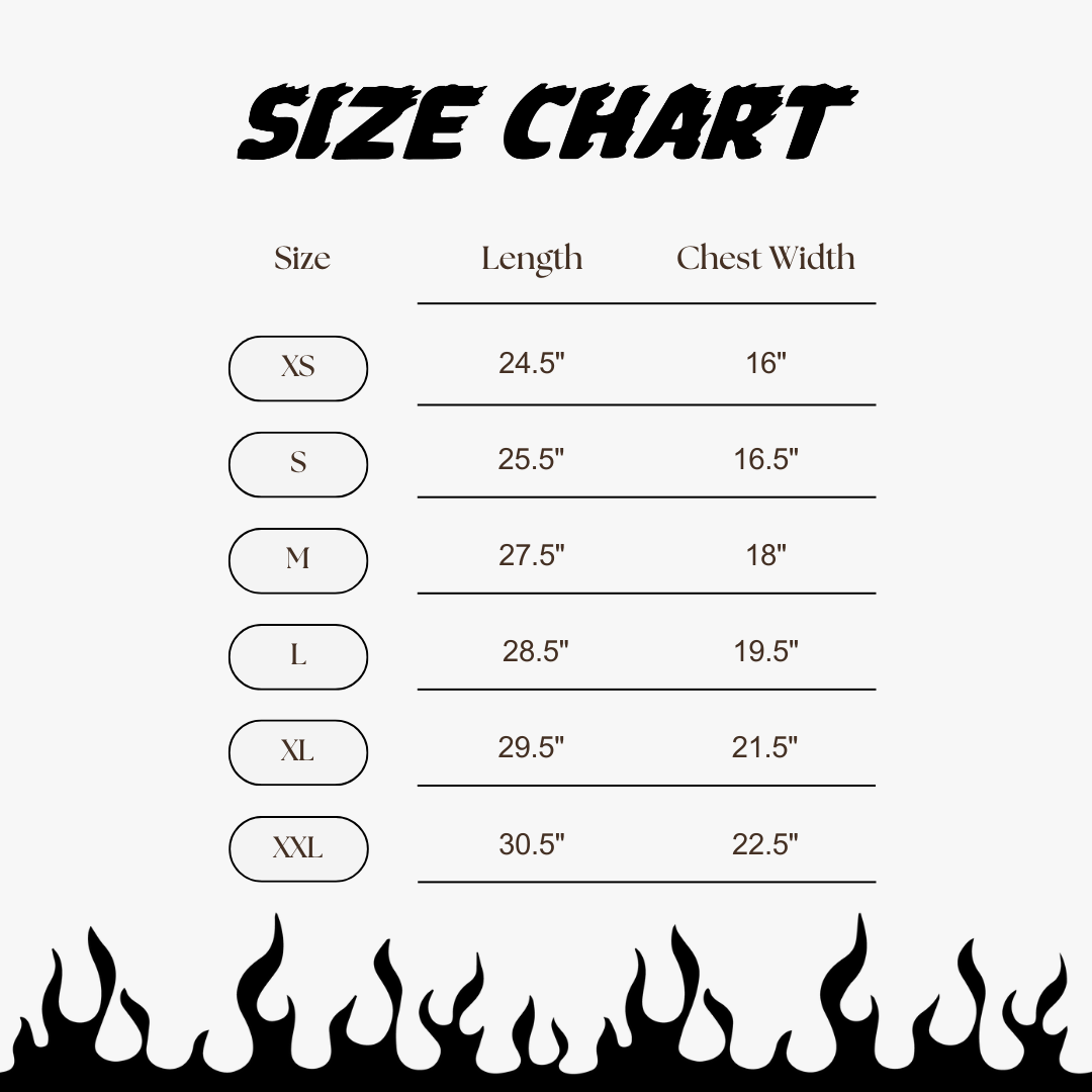 PANHEAD MOTORCYCLE ACID WASH CREWNECK SIZE CHART