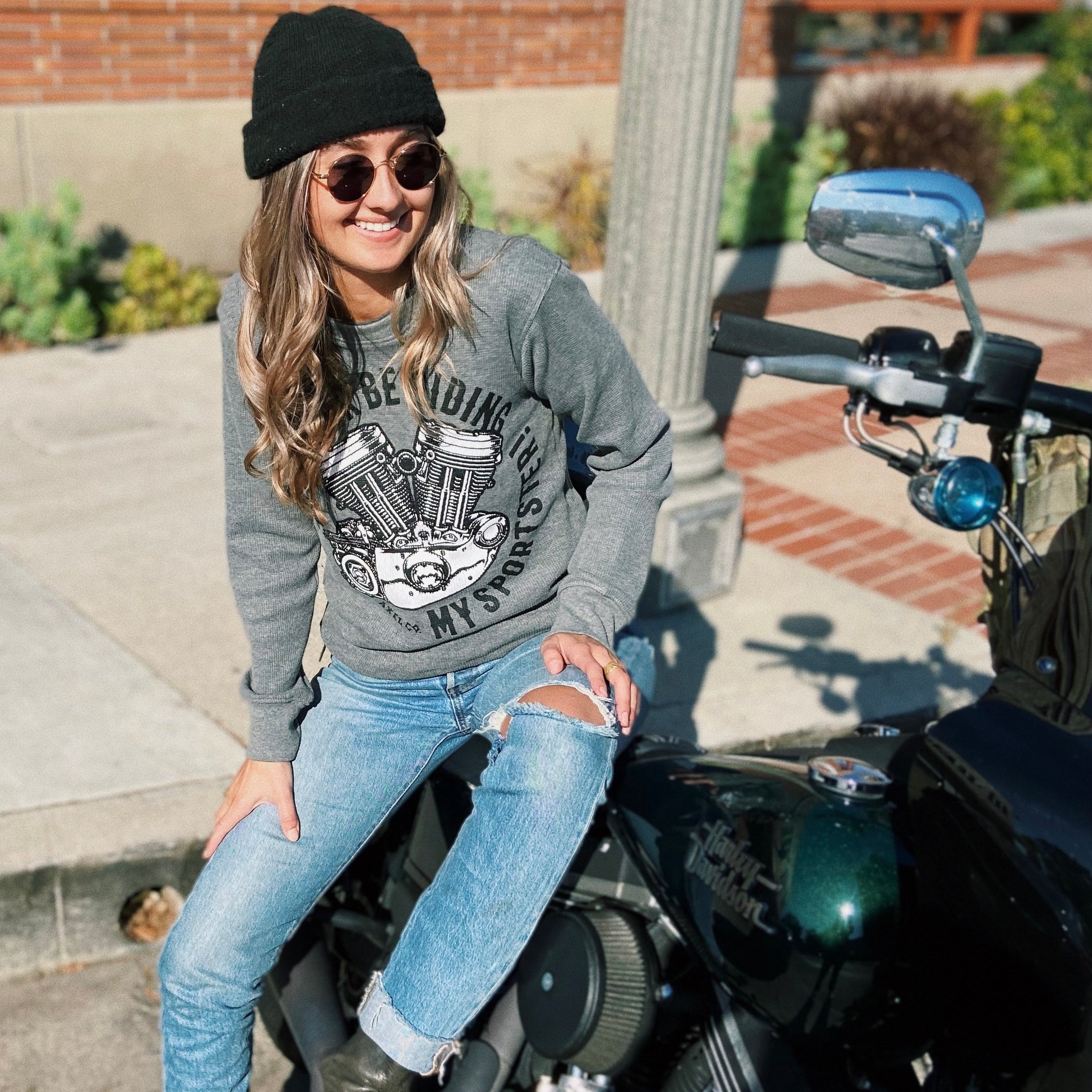 "I'D RATHER BE RIDING MY SPORTSTER"