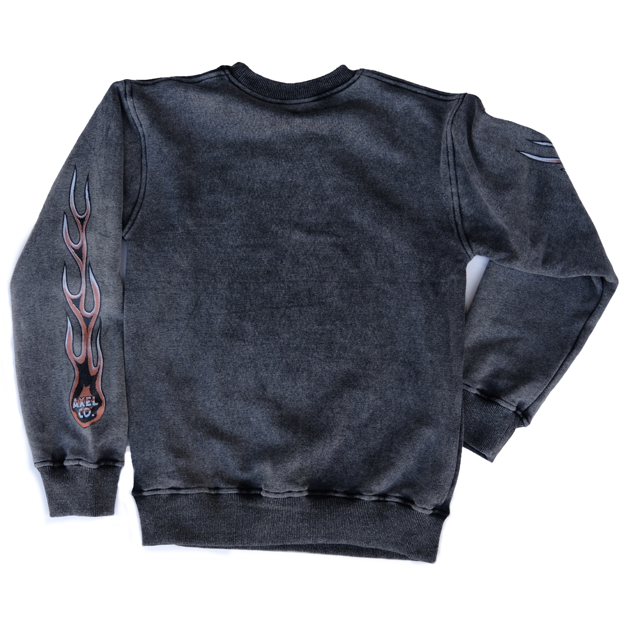 PANHEAD MOTORCYCLE ACID WASH CREWNECK