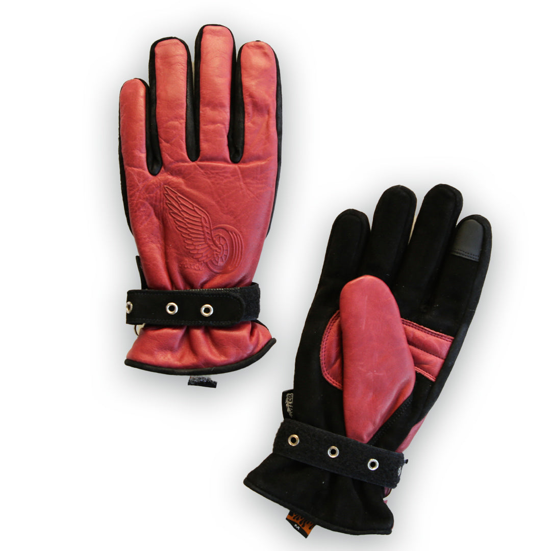 BURGUNDY WATERPROOF LINED WINTER GLOVES