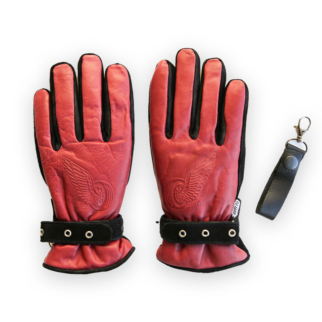 BURGUNDY WATERPROOF LINED WINTER GLOVES