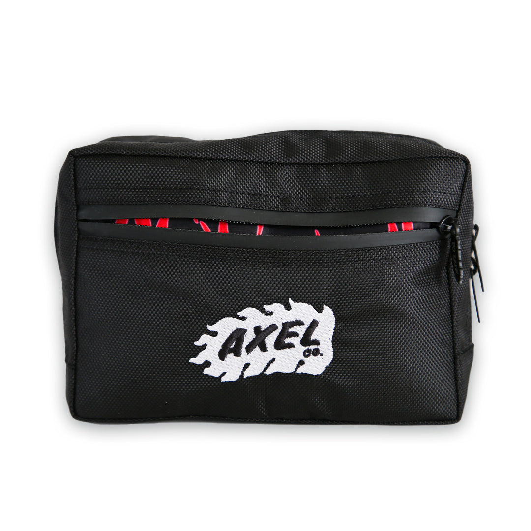 BLACK MOTORCYCLE BAR BAG