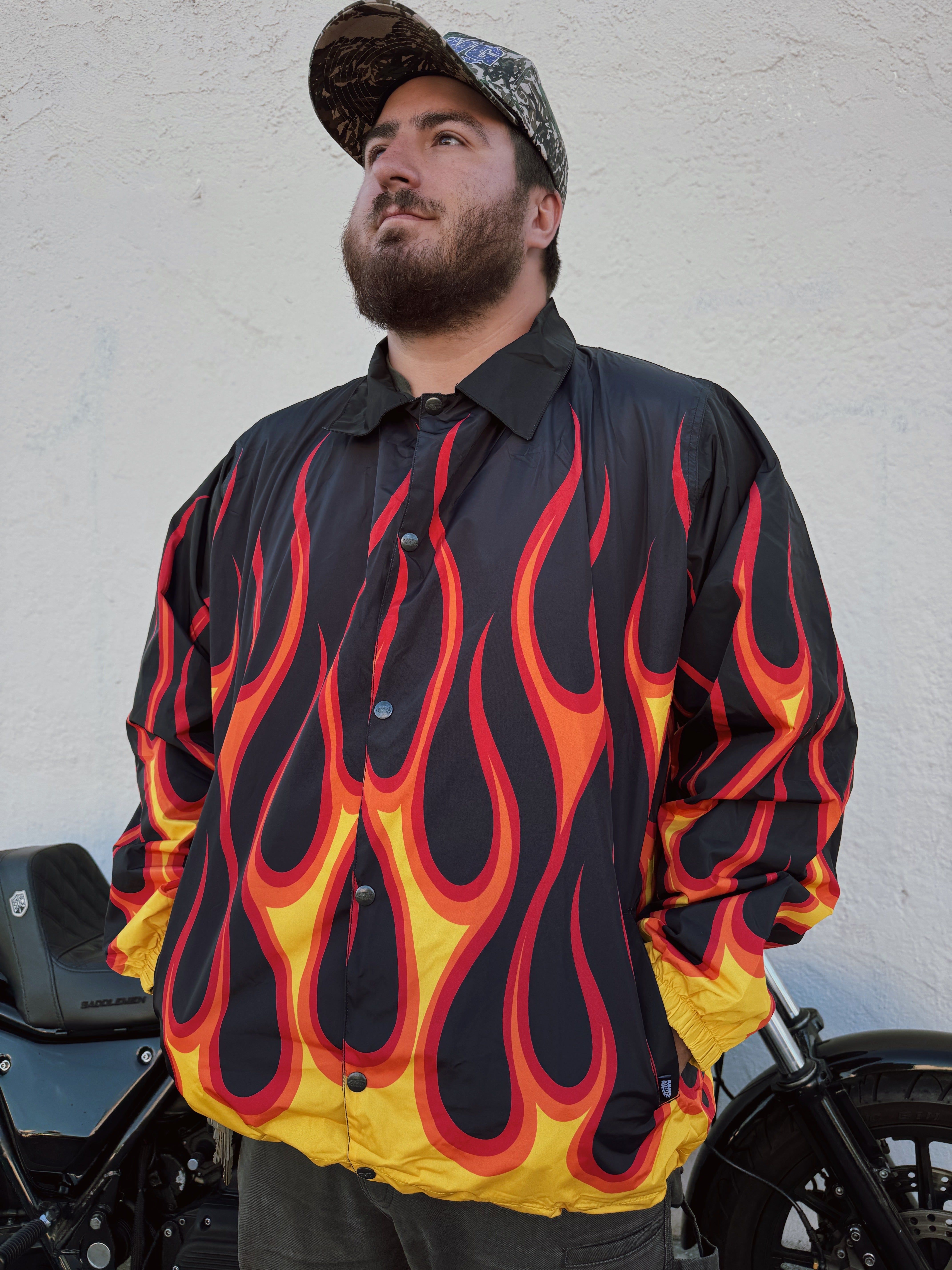 Axel Co Flamed Wind Breaker Jacket