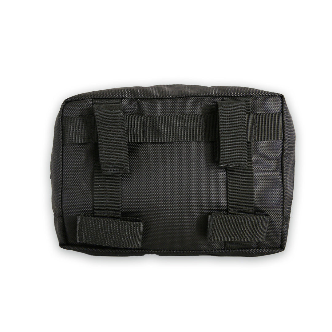 BLACK MOTORCYCLE BAR BAG