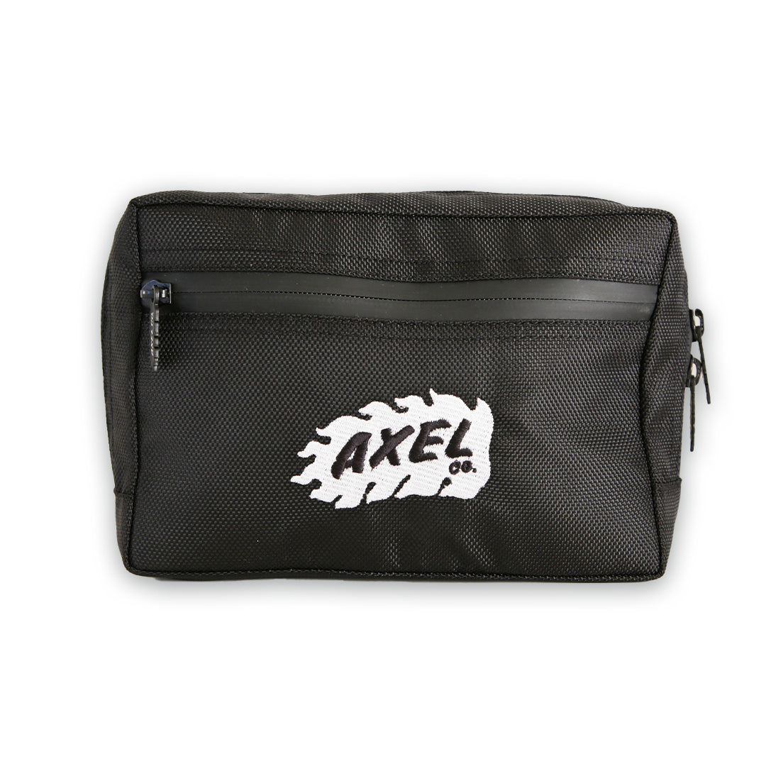 BLACK MOTORCYCLE BAR BAG