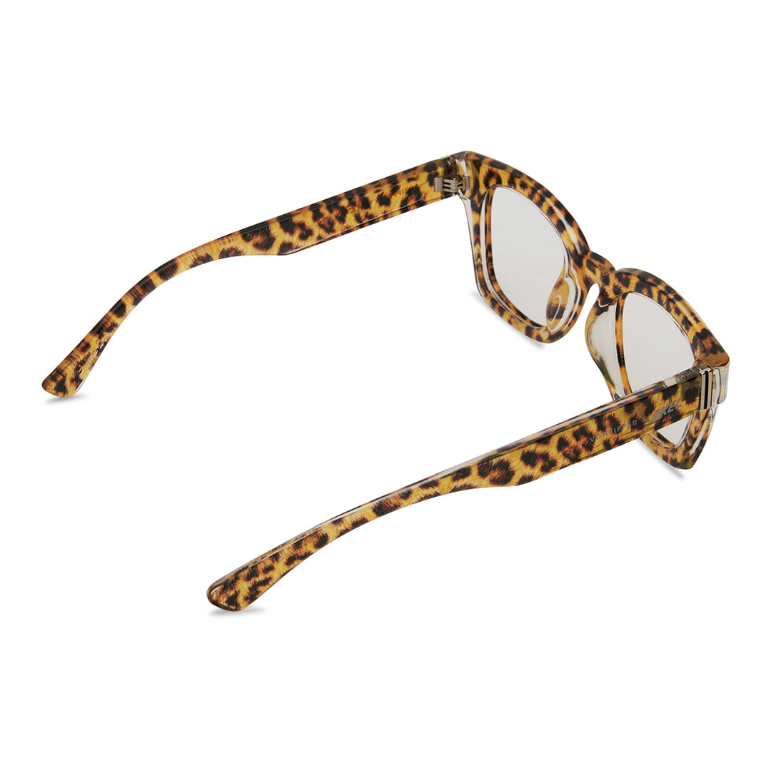 AXEL CO x VONZIPPER LEOPARD CLEAR GLASSES