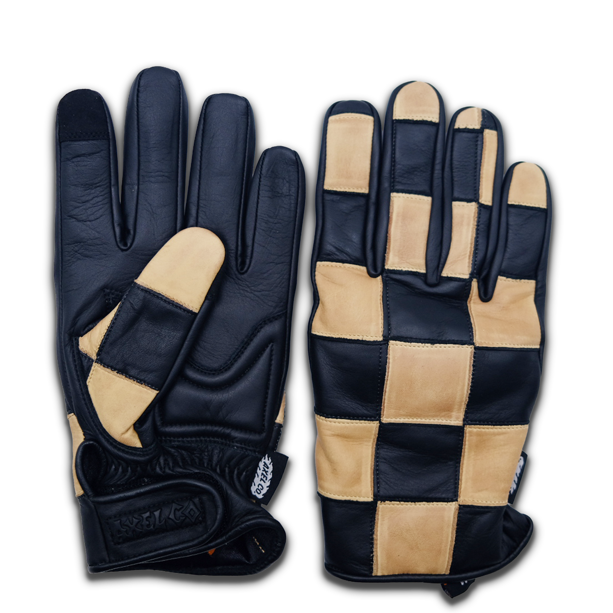 AXEL CO Armored Checkered motorcycle gloves