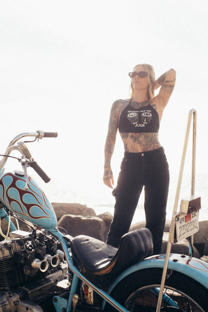 Hands Off My Jugs Halter Top