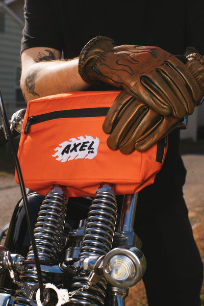 Orange with Camo Liner Bar Bag