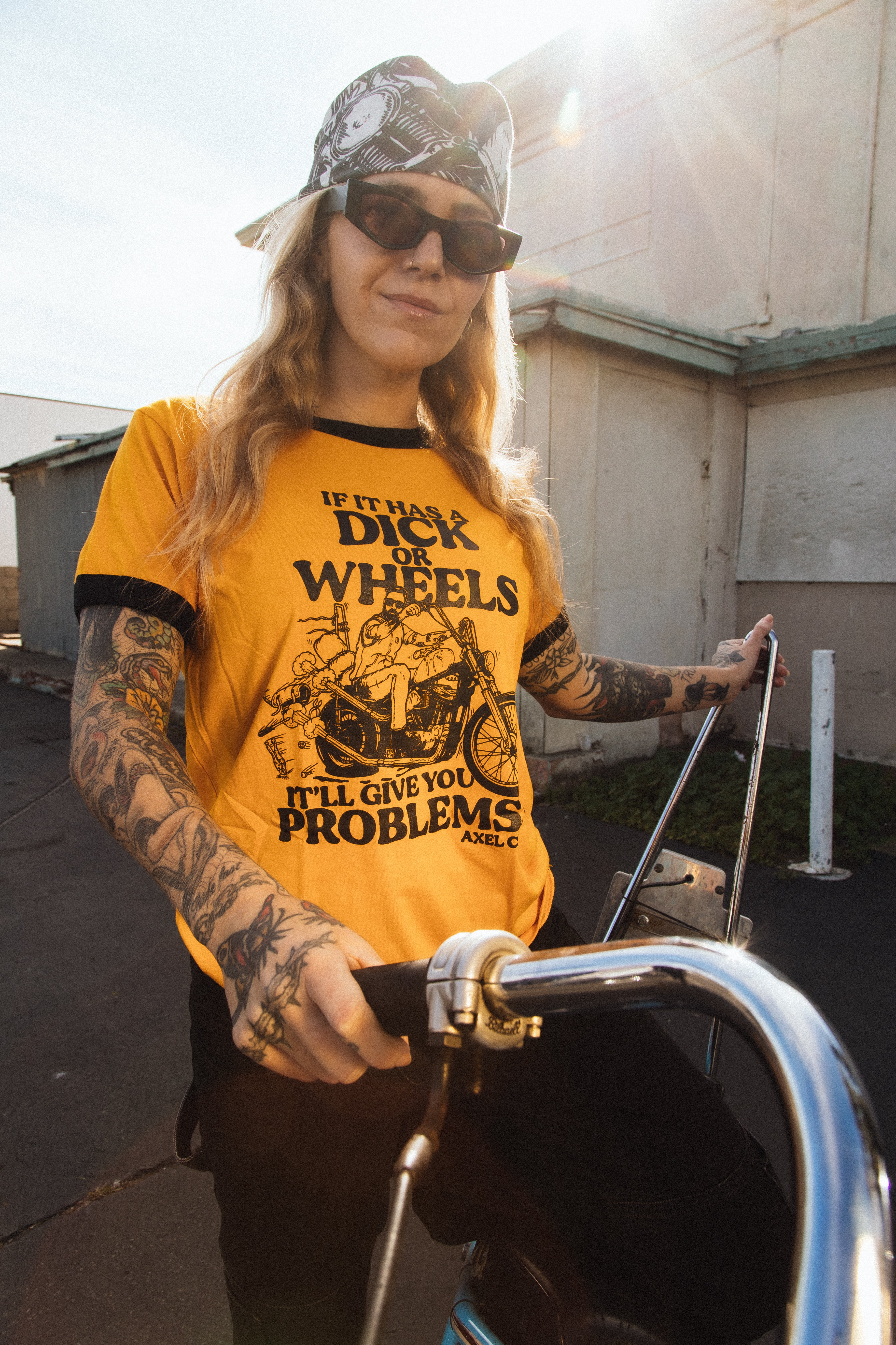 "Dick or Wheels" Ringer Tee