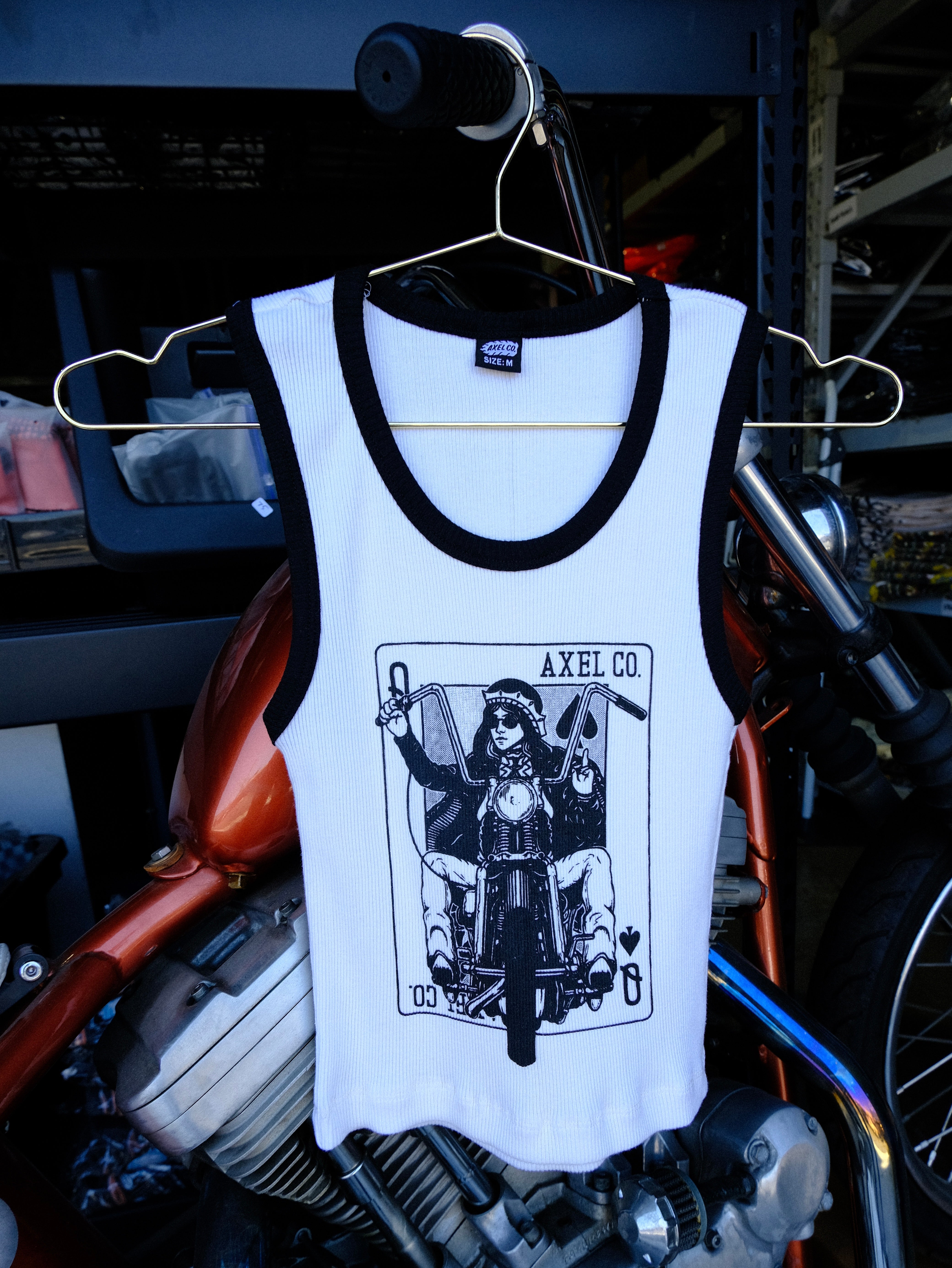 Queen of Spades Ringer Tank Top