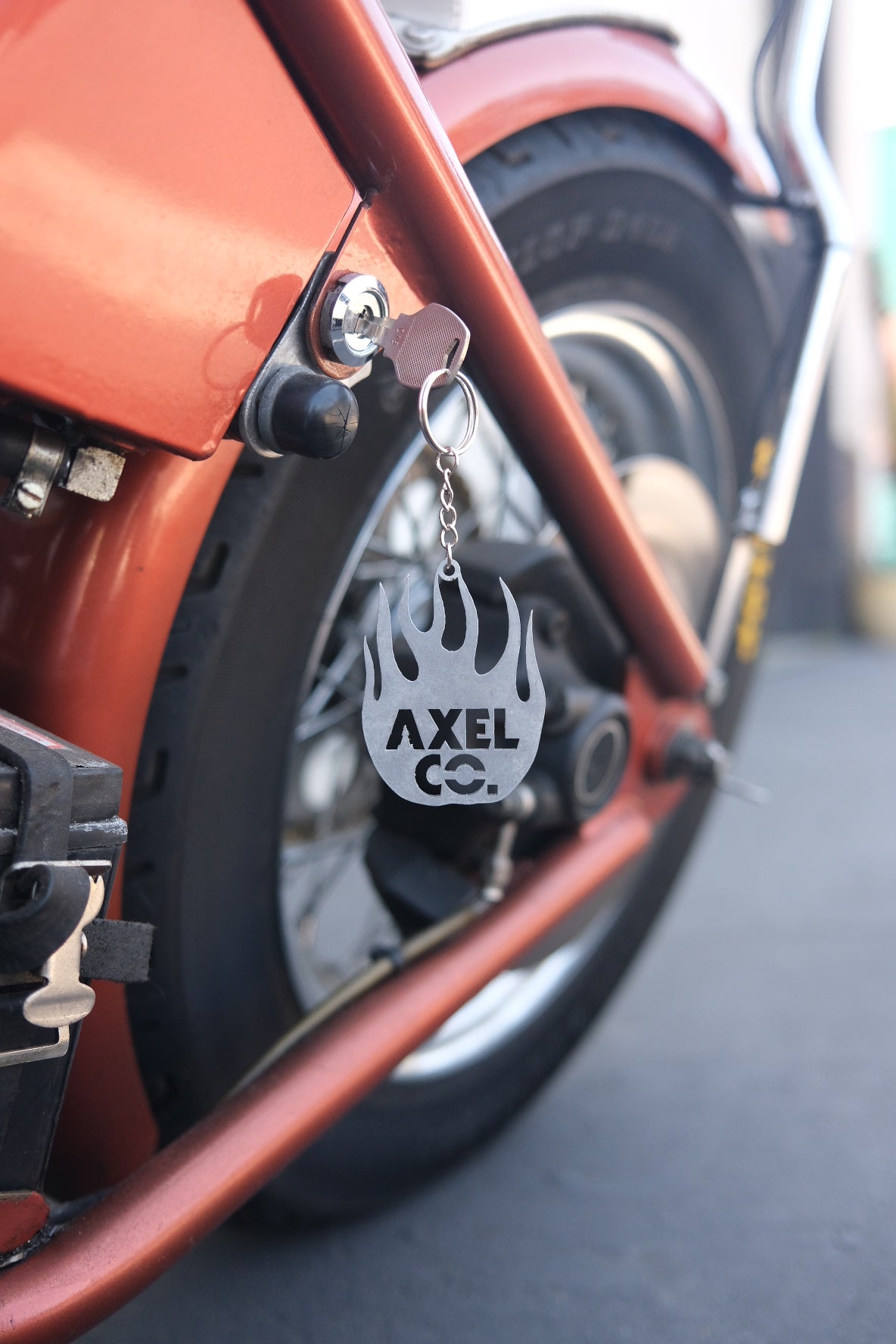 Axel Co Stainless Steel Keychain
