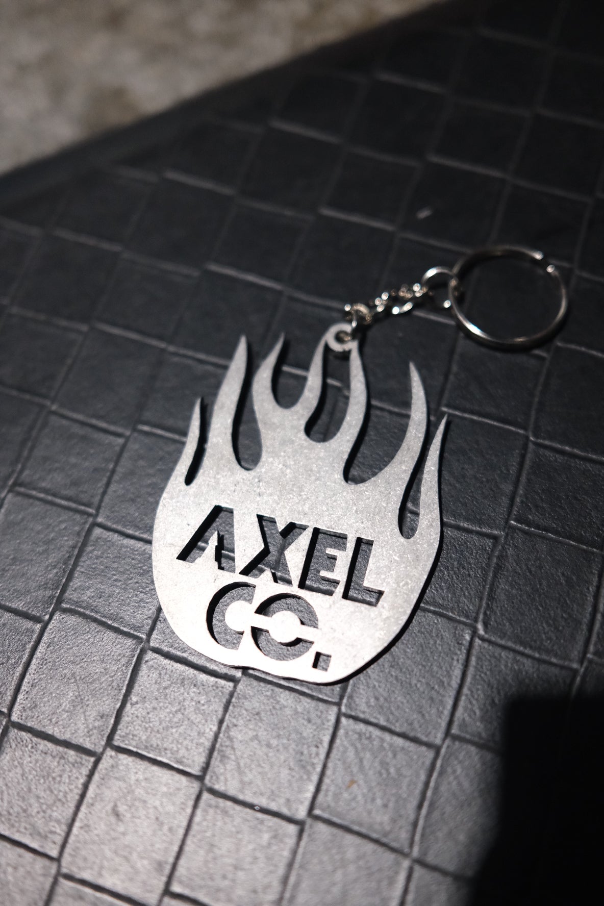 Axel Co Stainless Steel Keychain