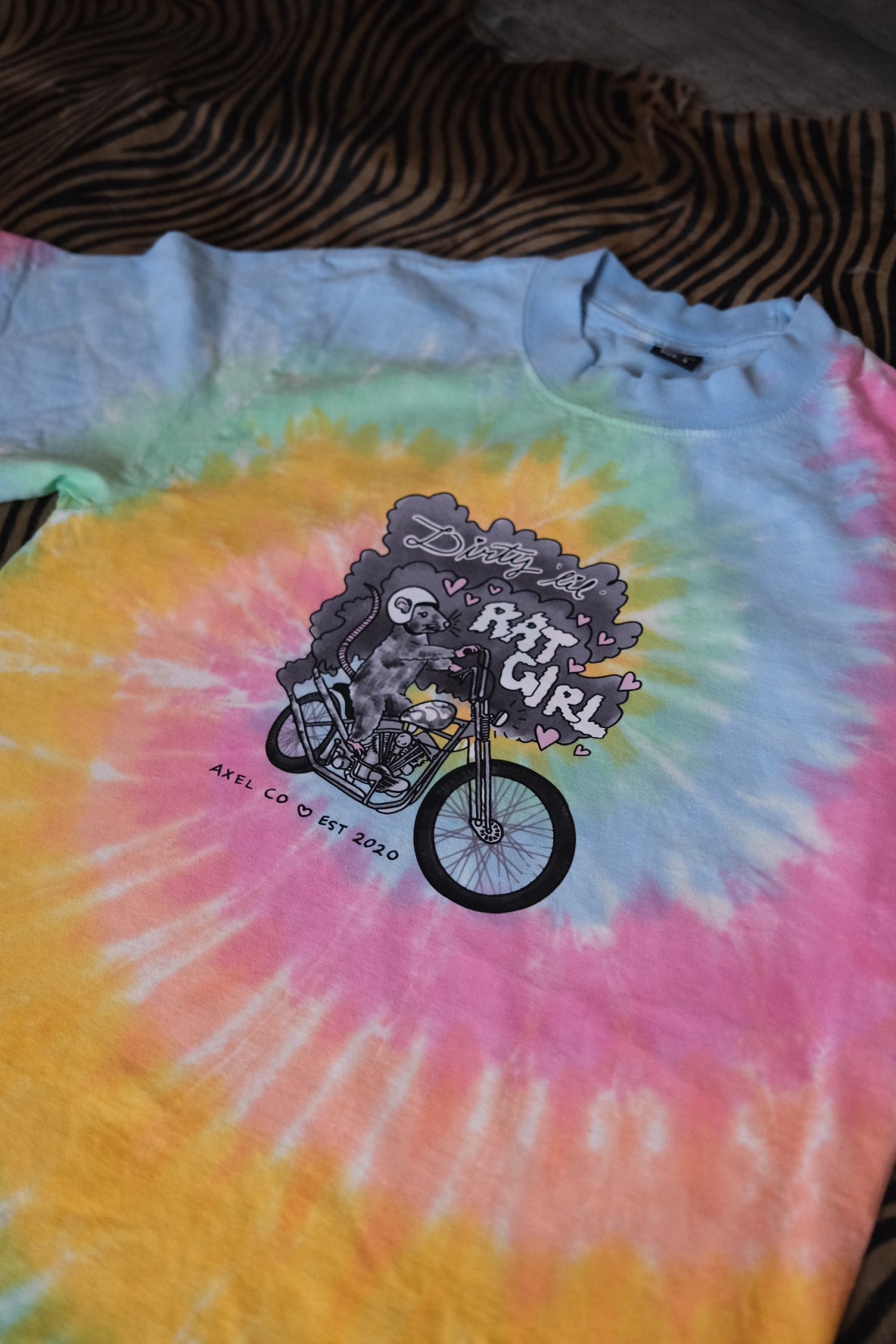 "Dirty Lil' Rat Girl" Tie-Dye Tee