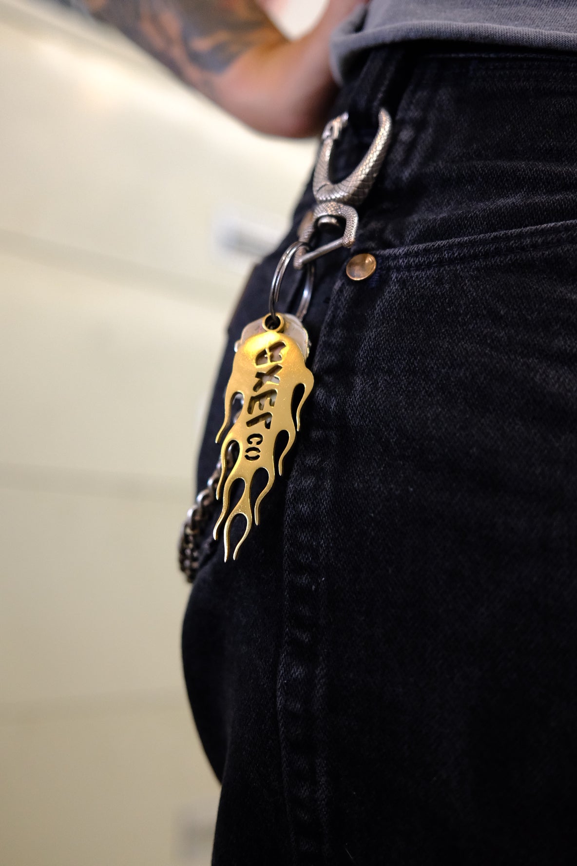 Axel Co GOLD logo Keychain