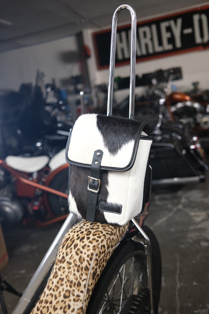 Axel Co Furry Cowhide Sissy Bar Bag