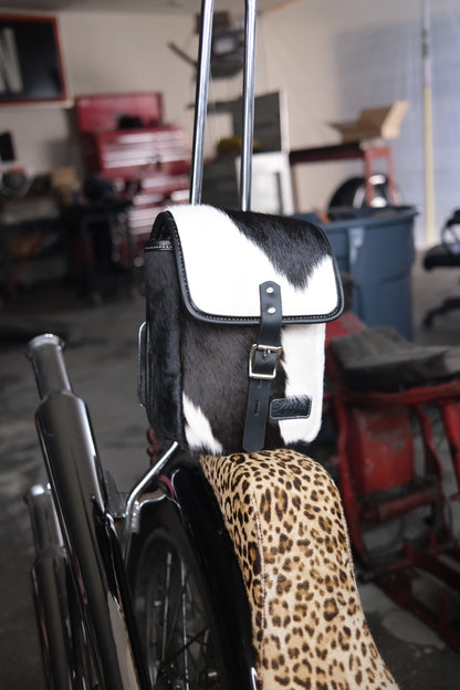 Axel Co Furry Cowhide Sissy Bar Bag