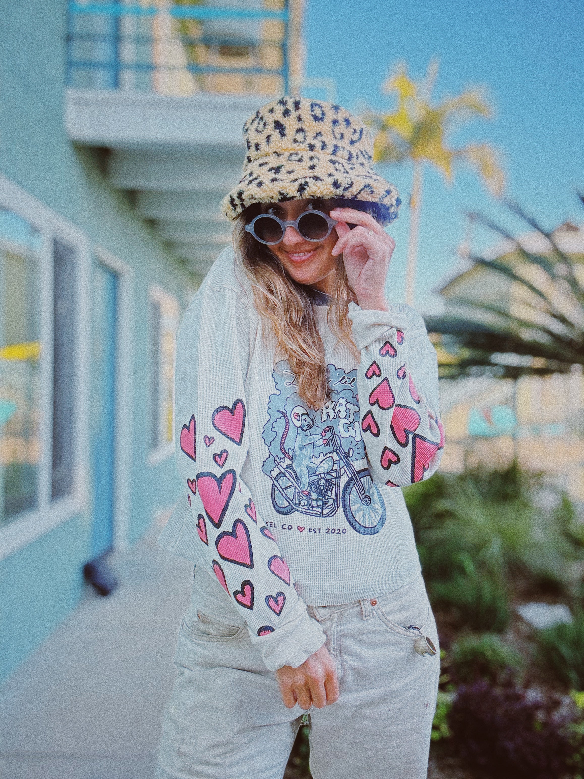 CALEE ストライプシャツ EVILACT good heller RATS Dirty Lil' Rat Girl Thermal – AXEL CO.