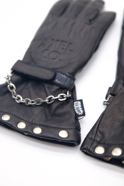 Adjustable Wrist Strap on Axel Co Gauntlet Gloves for Men and Women