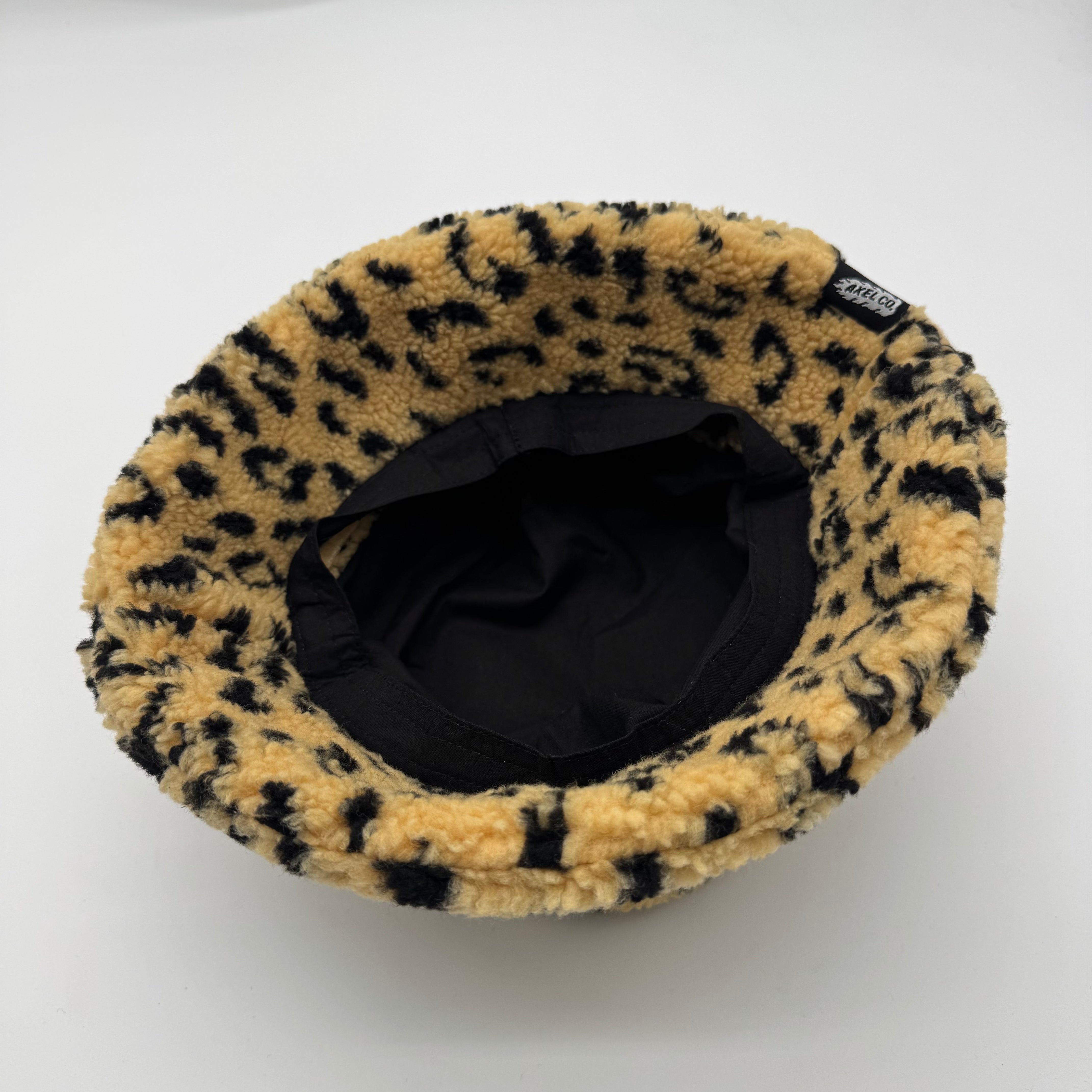 Fuzzy Leopard Bucket Hat