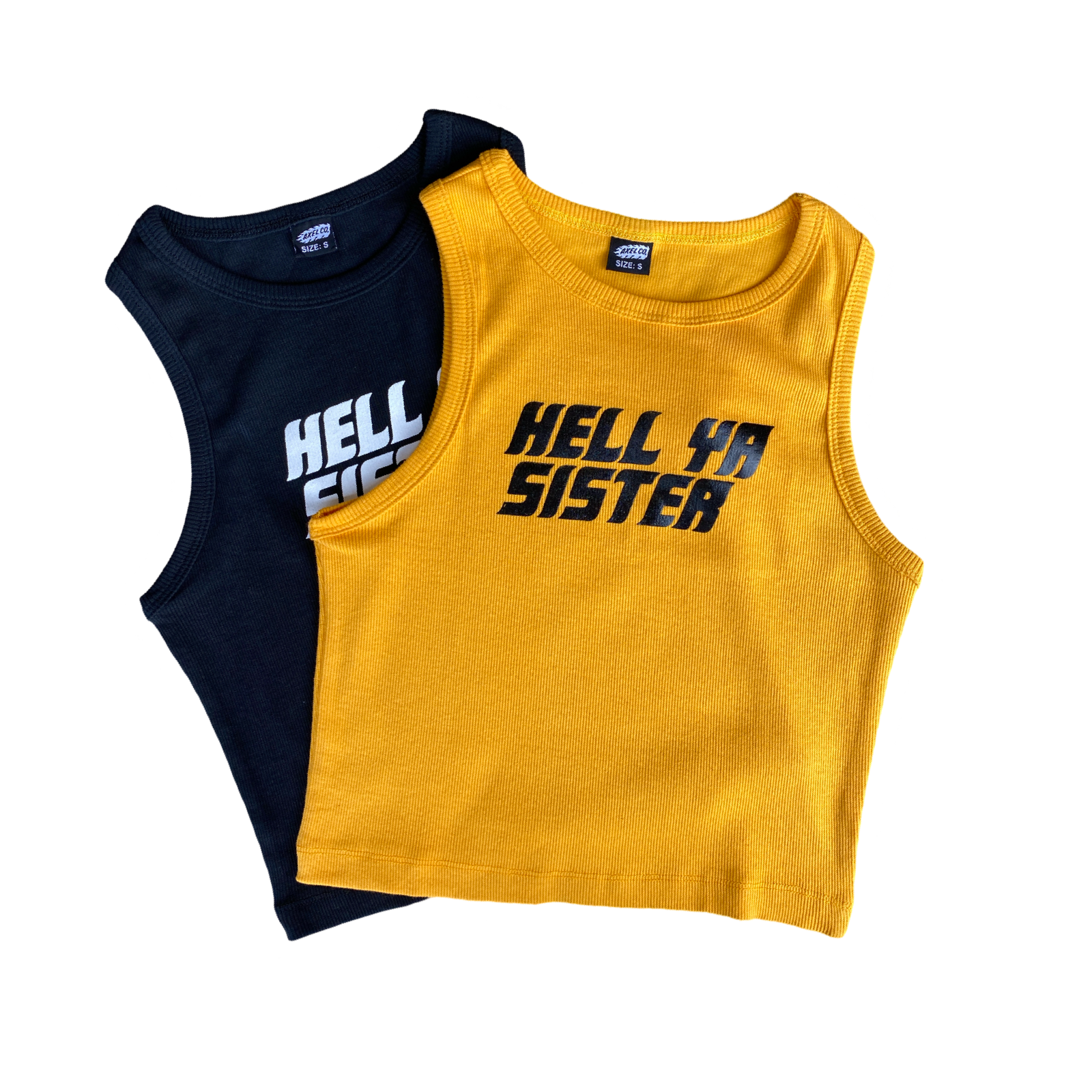 "HELL YA SISTER" Cropped TANK TOP