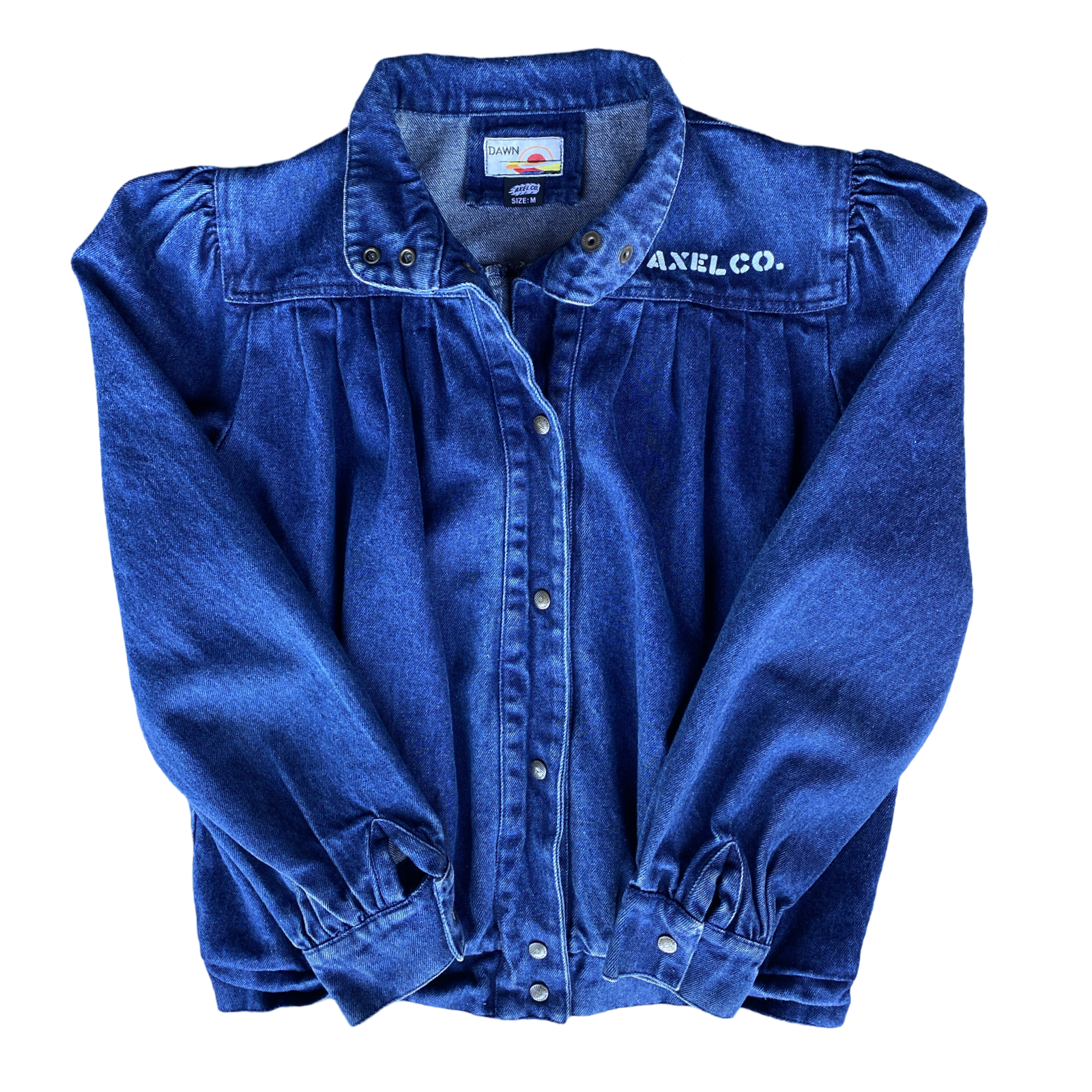 ONE OF A KIND PLEATED DENIM JACKET