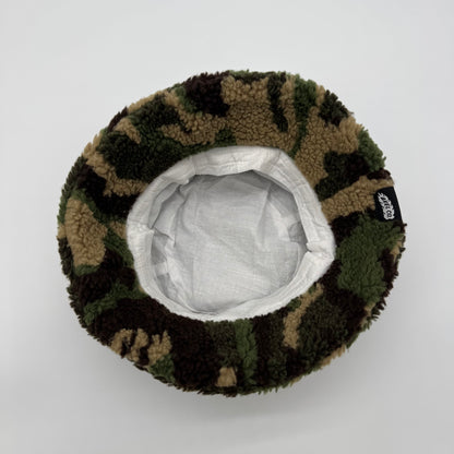 Fuzzy Camo Bucket Hat