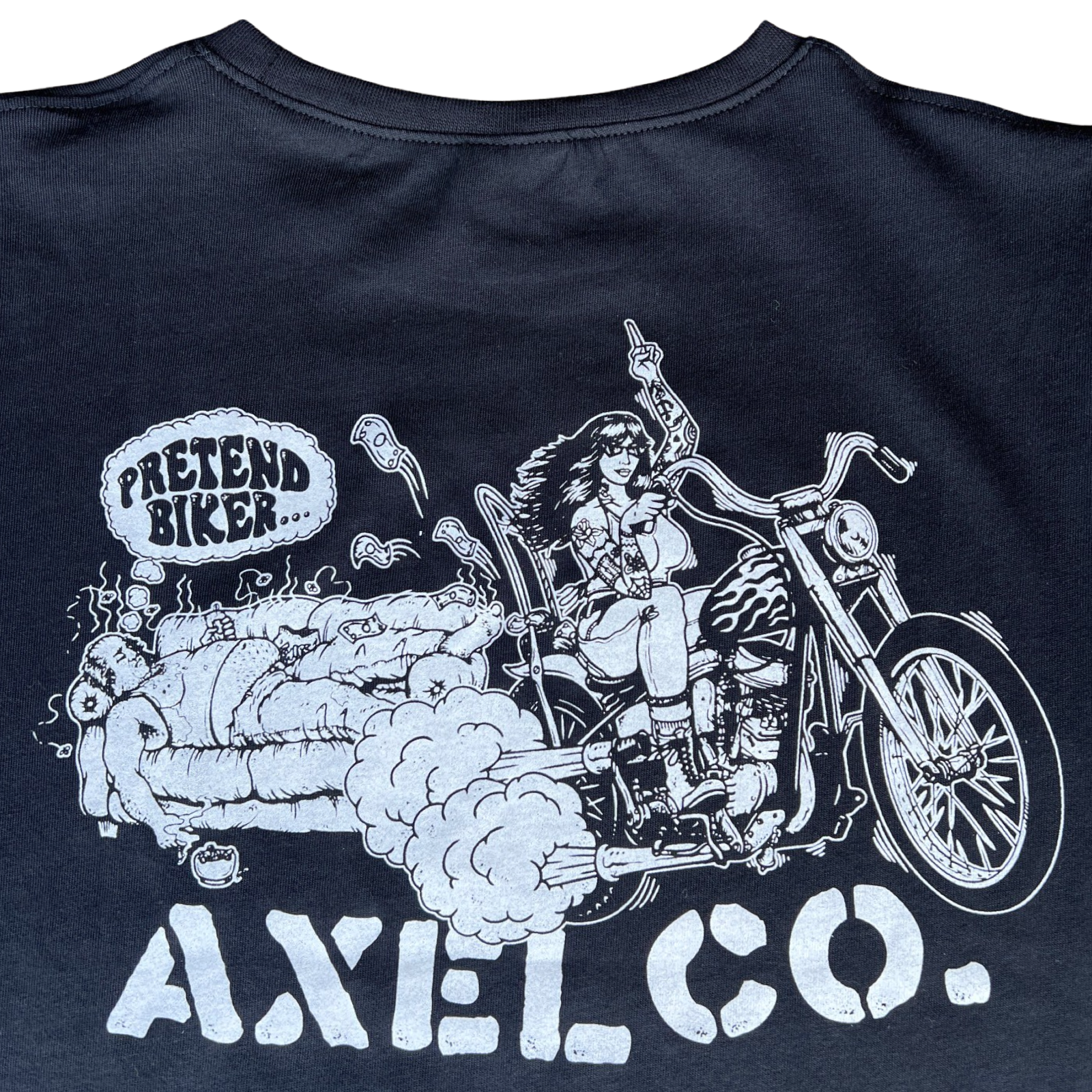 "PRETEND BIKER" TEE