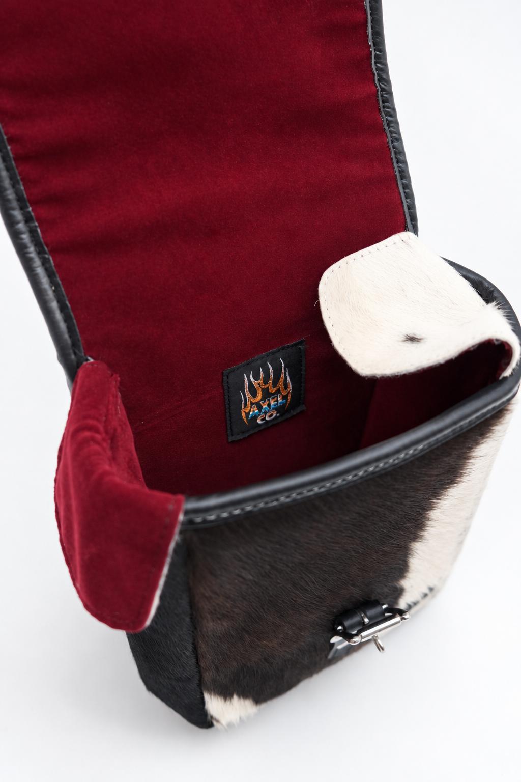 Axel Co Furry Cowhide Sissy Bar Bag