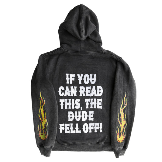 Axel Co "The Dude Fell Off" Motorcycle Hoodie
