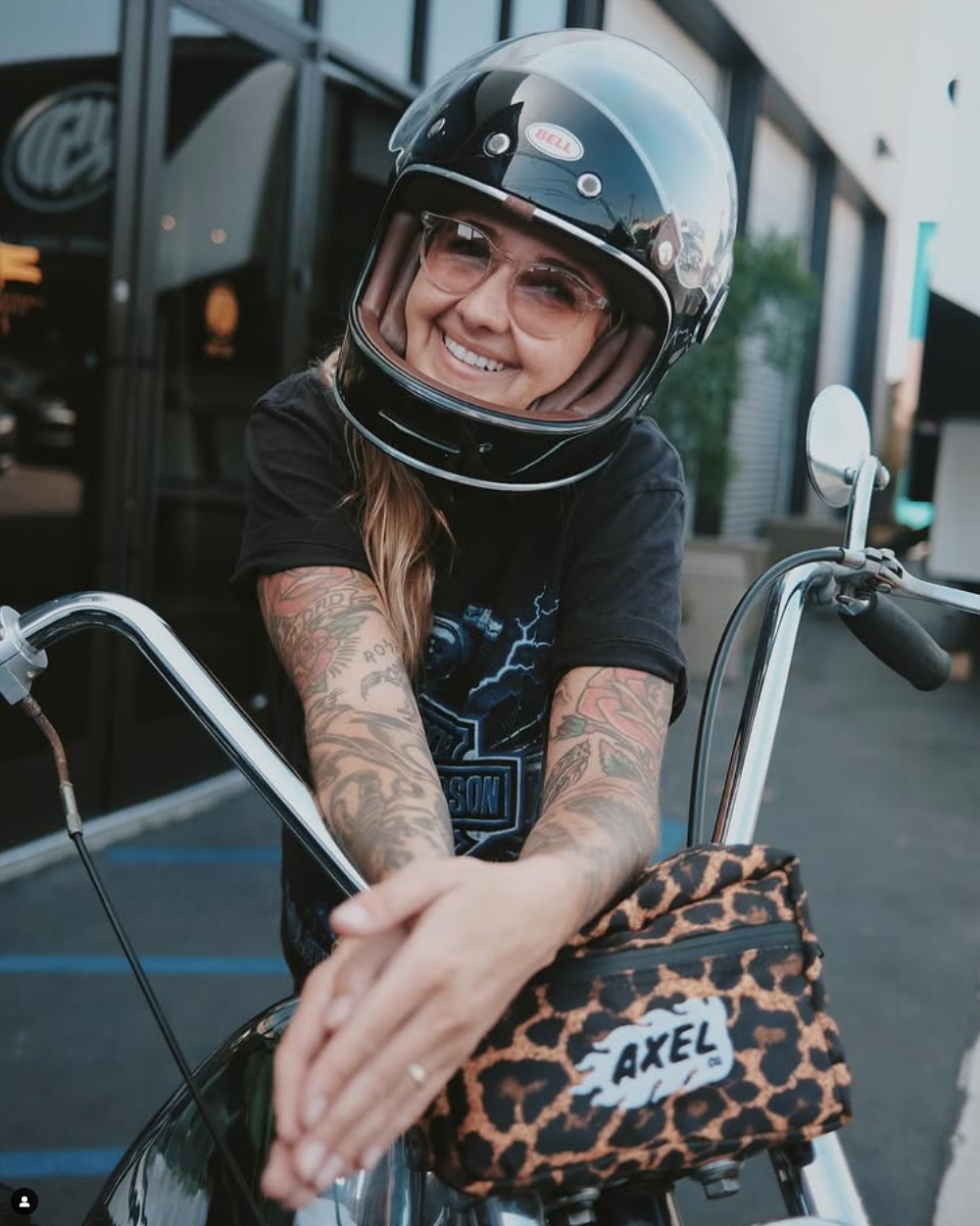 AXEL CO motorcycle tool bag leather by Becky Goebel