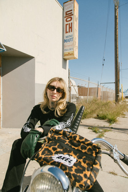 Green Cowhide Gloves