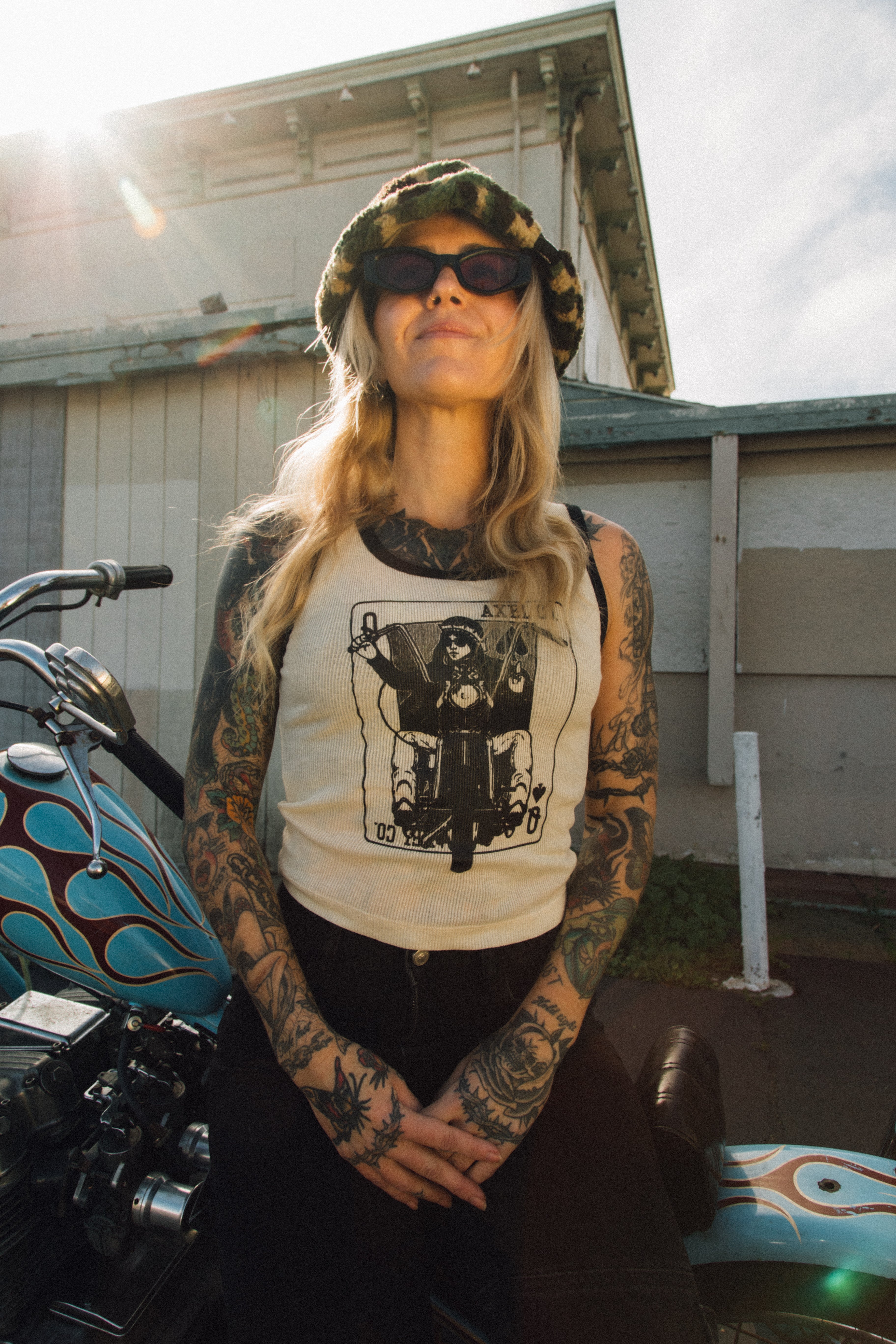 "Queen of Spades" Ringer Tank Top