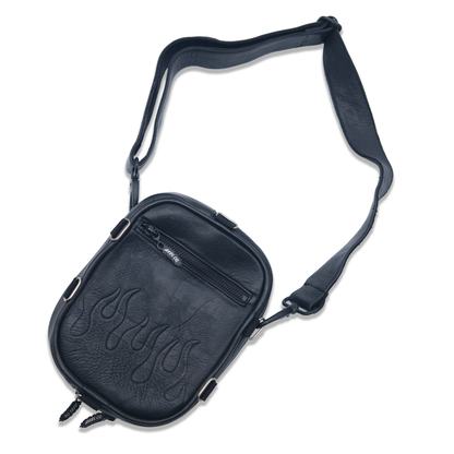 Axel Co Convertible Leather Crossbody Fanny Pack / Bar Bag