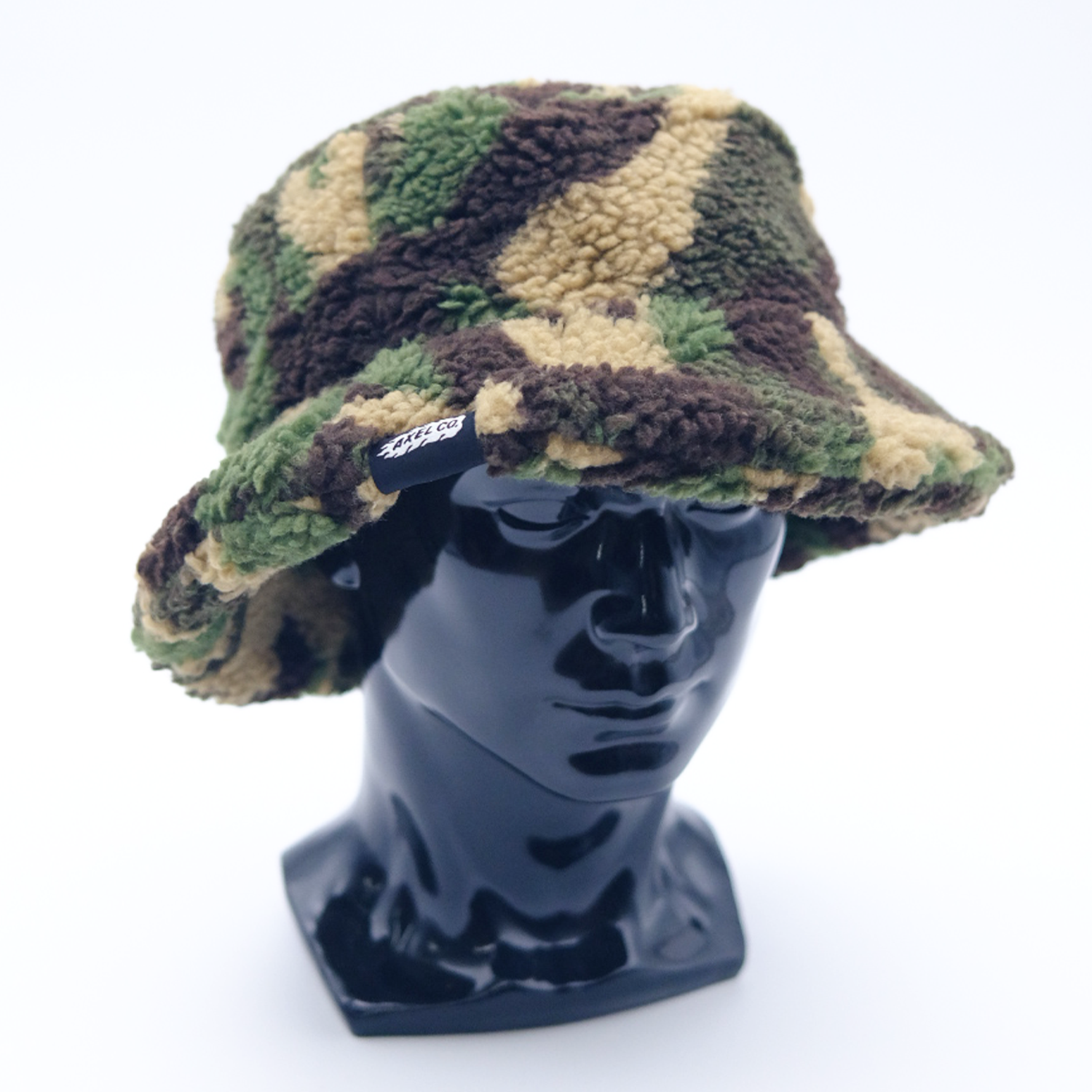 Fuzzy Camo Bucket Hat