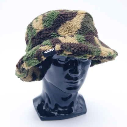 Fuzzy Camo Bucket Hat