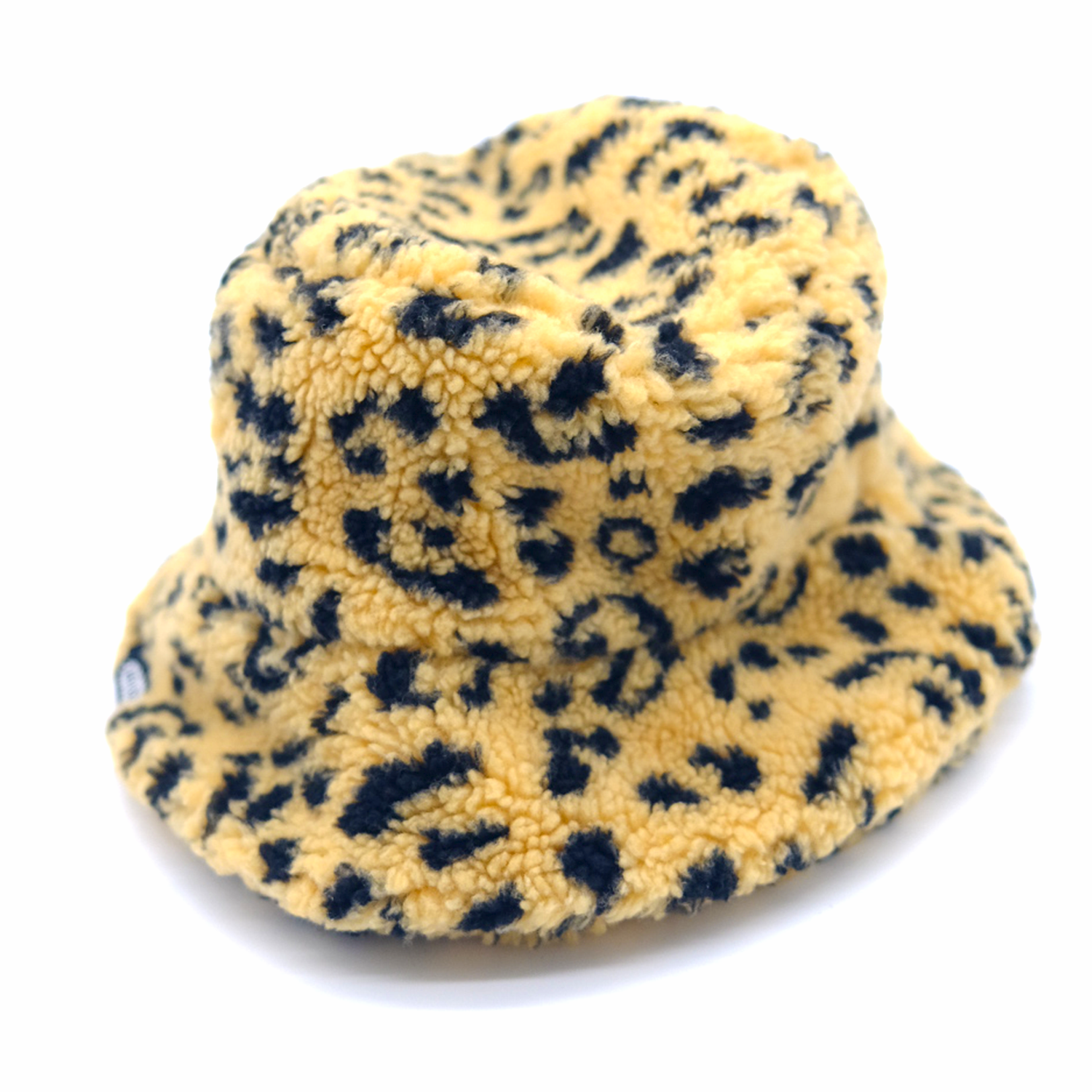 Fuzzy Leopard Bucket Hat