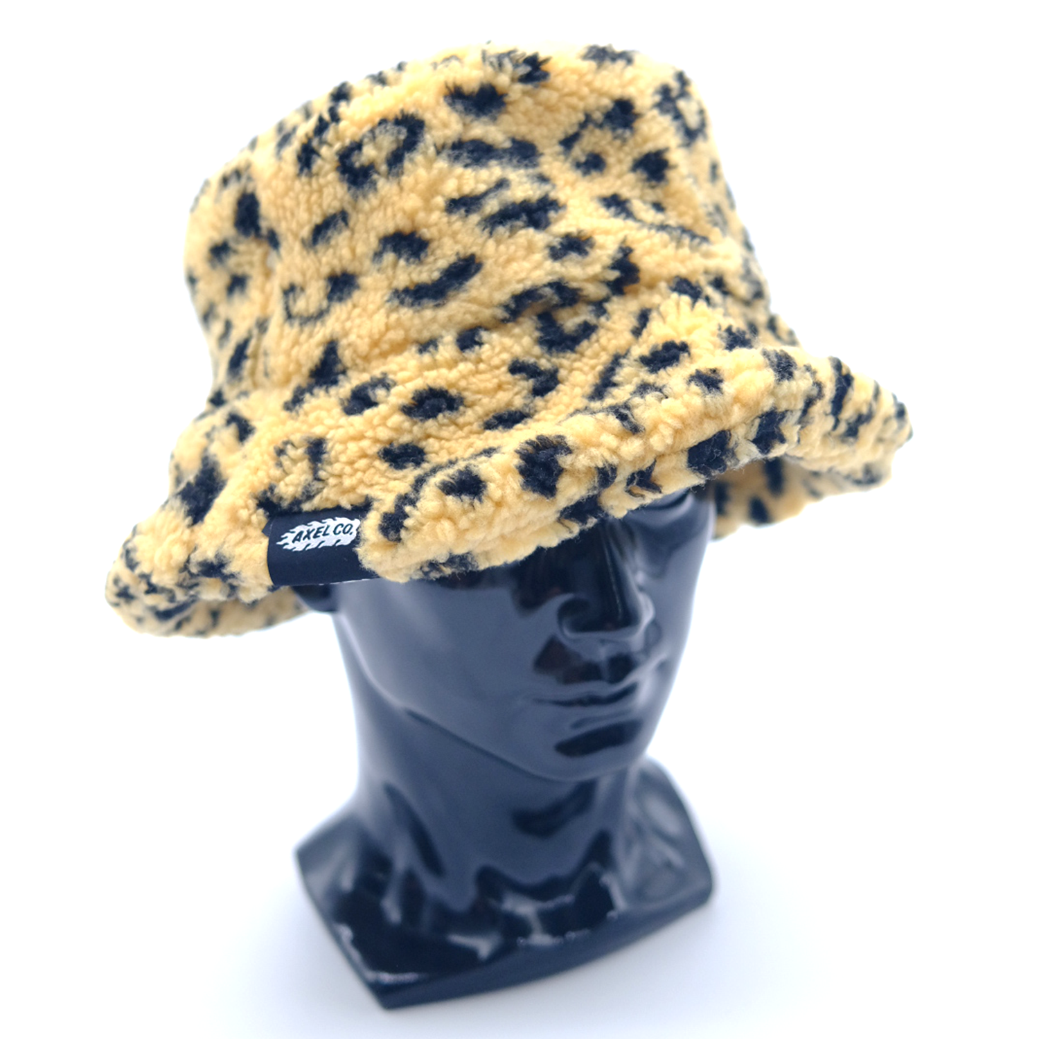 Fuzzy Leopard Bucket Hat