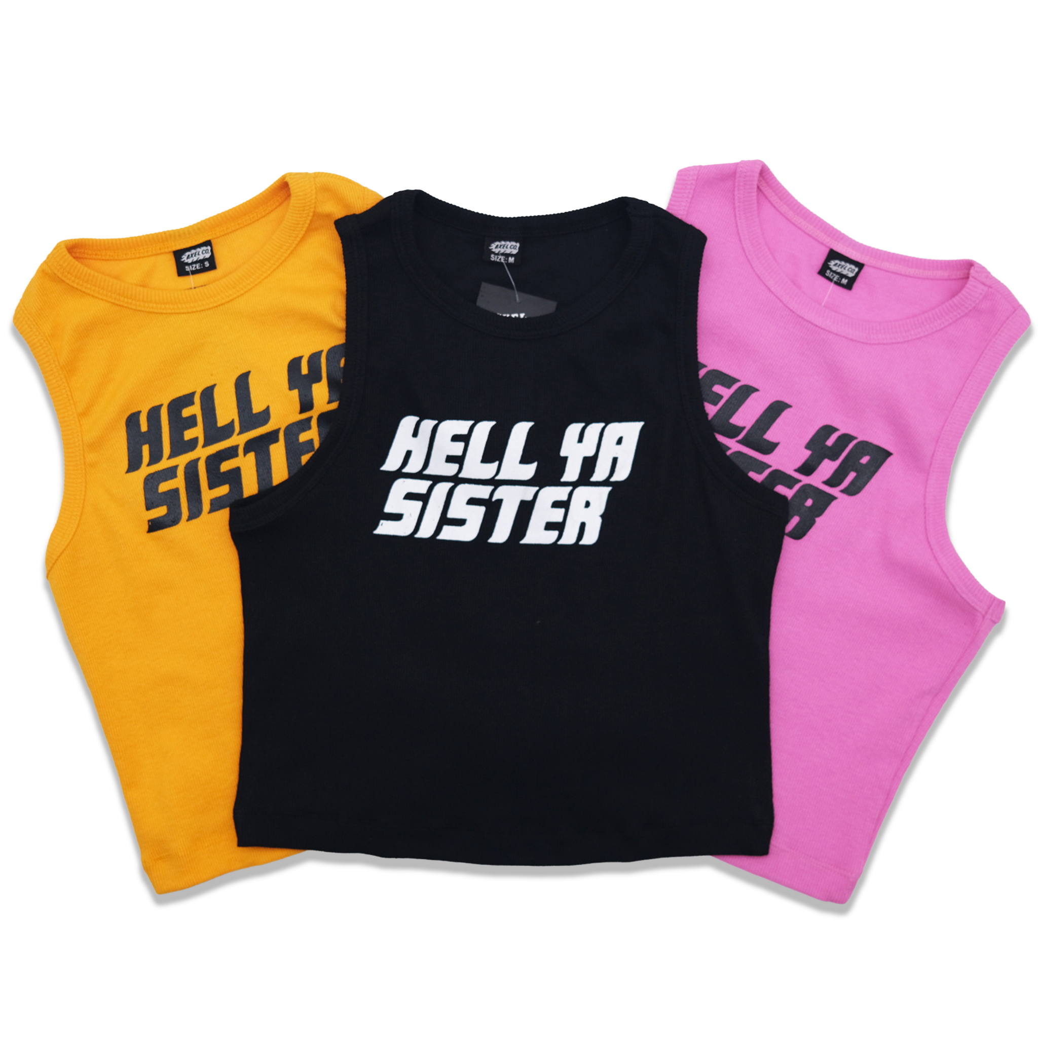 "Hell Ya Sister" Cropped Tank Top